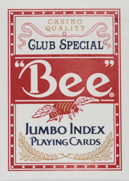 Bee Jumbo Index Red [Black Seal] front image
