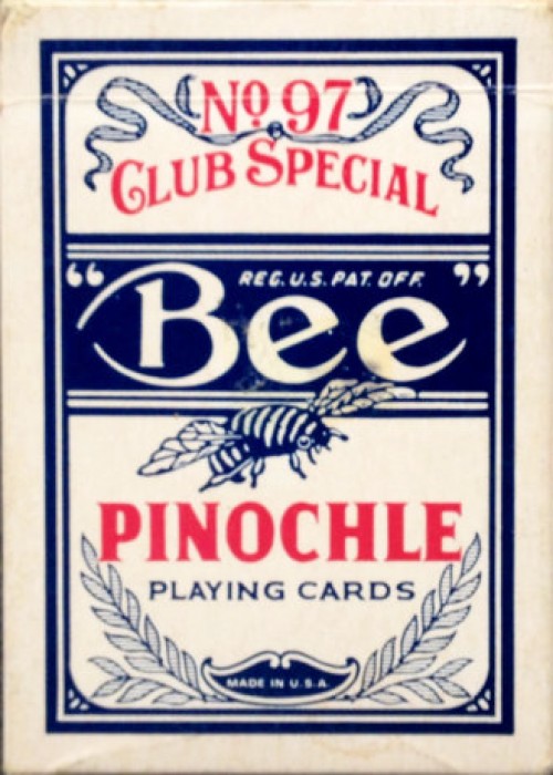 Bee Pinochle No. 97 Blue front image