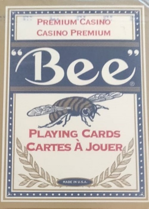 BEE PREMIUM CASINO GOLD LEAF FRENCH BLUE front image