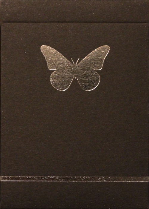 Butterfly Black & Silver Marked Numbered front image