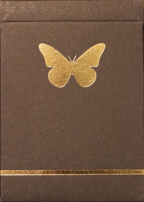 BUTTERFLY BLACK & GOLD UNMARKED NUMBERED front image