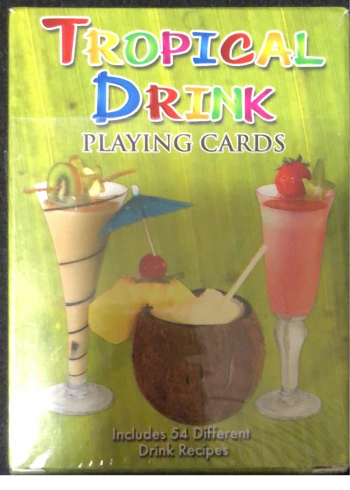 Tropical Drink Recipes Playing Cards front image