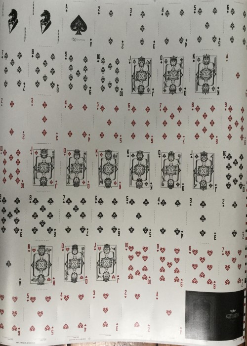 Executive Playing Cards Uncut Sheet front image