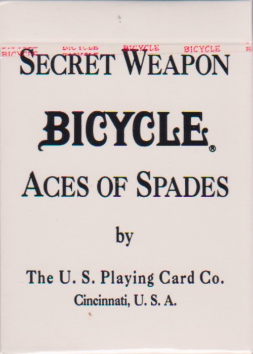 Secret Weapon Aces of Spades [Bicycle] front image