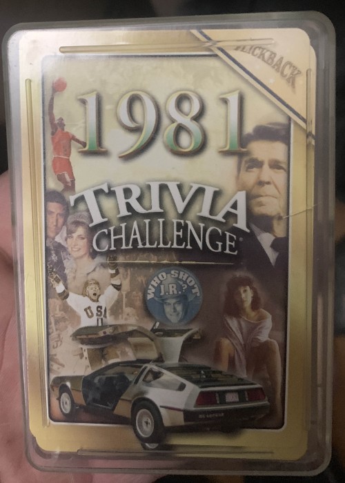 1981 TRIVIA CHALLENGE front image