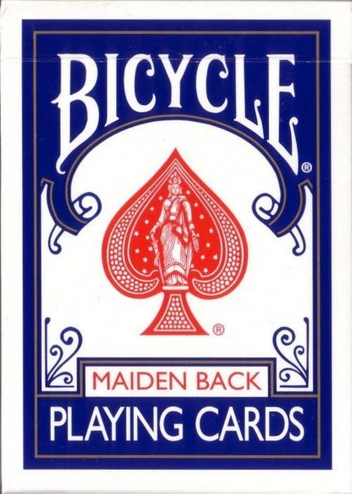 Maiden Back Blue (Marked Stripper) [Bicycle] front image
