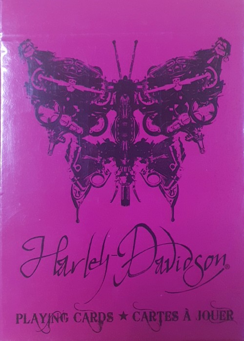Harley davidson pink butterfly front image