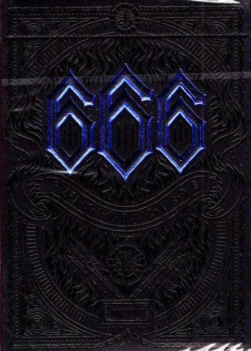 666 cobalt blue gilded front image