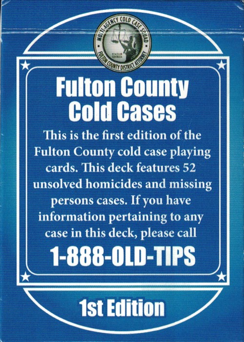 Fulton County Cold Cases (1st Edition) front image