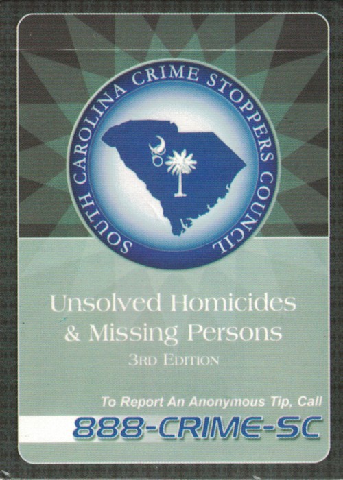 South Carolina Unsolved Homicides & Missing Persons (3rd Edition) front image